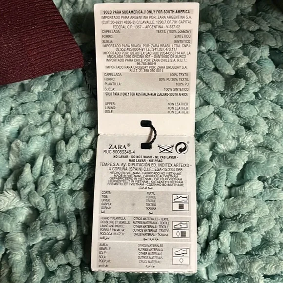 Zara burgundy Ankle boots NWT - Picture 5 of 7